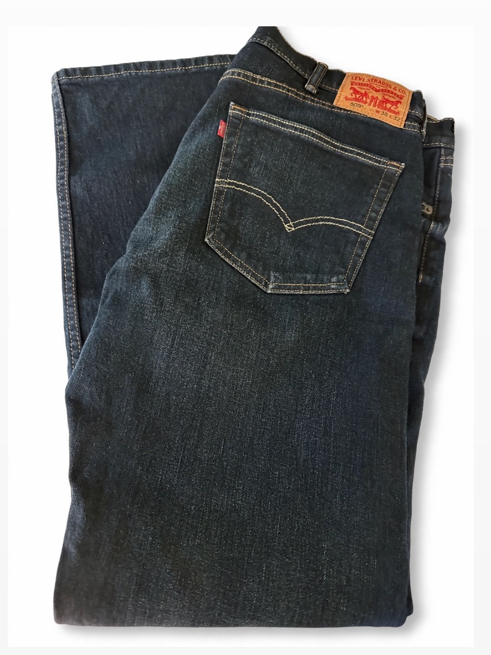 Levi's Men's Indigo Straight-Leg Jeans 38 X 32